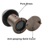 Solid Brass 220-Degree Door Viewer Peephole - Oil Rubbed Bronze