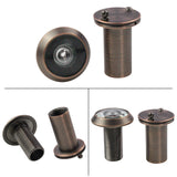 Solid Brass 200-Degree Door Viewer Peephole - Oil Rubbed Bronze