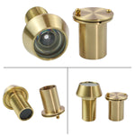 Solid Brass 220-Degree Door Viewer Peephole - Satin Gold