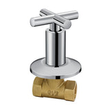 Concealed G1/2  Brass Shut Off Valve Straight - Earl Diamond