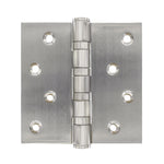 Brushed Stainless Steel Hinges, 4" X 4" Door Hinges - Earl Diamond