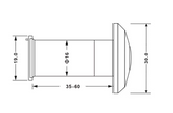 200 Degree Door Viewer Security Peek Peep Hole - Earl Diamond