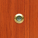 Security Peek Peep Holes for Front Door, Solid Brass Door Viewer Peephole - Earl Diamond