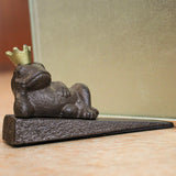 Door Wedge Crown Frog Cast Iron Door Stop - Crown Frog - Earl Diamond