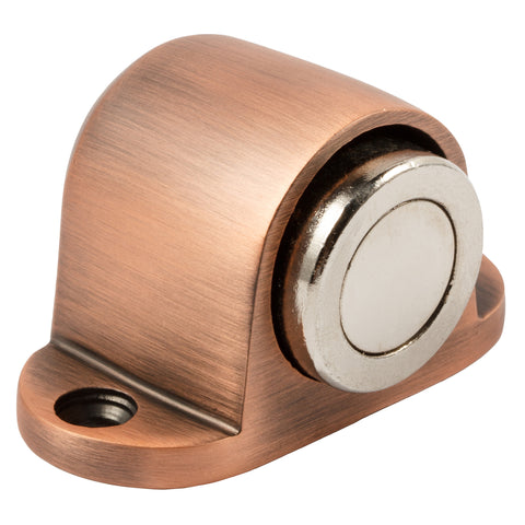 Stainless Steel Magnetic Heavy Door Stops, Brushed Red Bronze - Earl Diamond