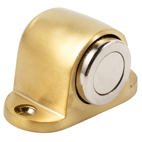 Stainless Steel Magnetic Heavy Door Stops, Satin Gold - Earl Diamond