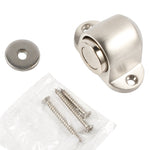 Stainless Steel Magnetic Heavy Door Stops, Satin Nickel - Earl Diamond