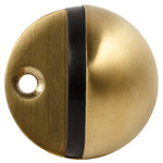 Stainless Steel Floor Door Stops, Brushed Satin Gold - Earl Diamond