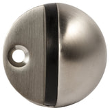 Stainless Steel Floor Door Stops, Brushed Satin Nickel - Earl Diamond