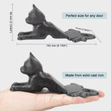 Door Wedge Cat Cast Iron Door Stop - Rustic Cat - Earl Diamond