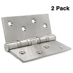 Brushed Stainless Steel Hinges, 4" X 4" Door Hinges - Earl Diamond