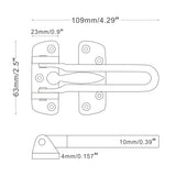 Stainless Steel Heavy Duty Solid Swing Bar Lock - Earl Diamond