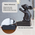 Door Wedge Mouse Cast Iron Door Stop - Rustic Mouse - Earl Diamond