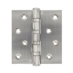 Brushed Stainless Steel Hinges, 4" X 4" Door Hinges - Earl Diamond